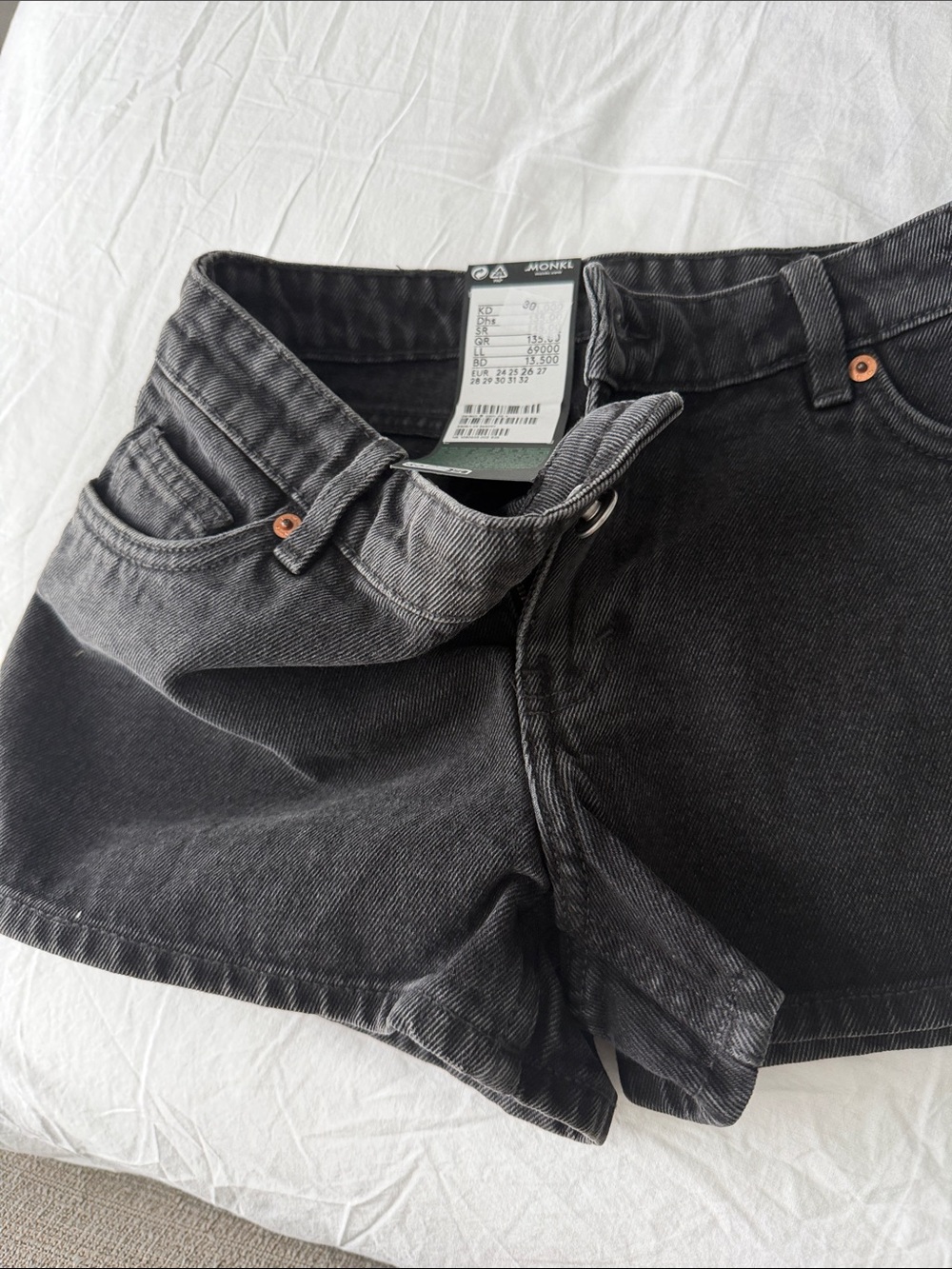 Black Denim Shorts Monki